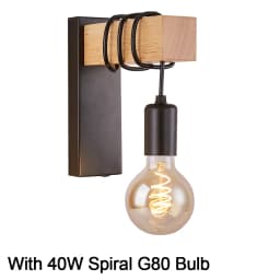 Retro Wood Wall Lamp Vintage Sconce Wall Lights Fixture E27 Indoor Home Decor Dining Room Bedside Lamp Bedroom Lighting