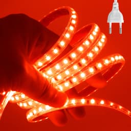 AC 220V 240V LED Strip 3000K 4000K 6000K 120Leds/M Flexible Ribbon Stripe IP65 Waterproof Self Adhesive Tape Strip Chain Light