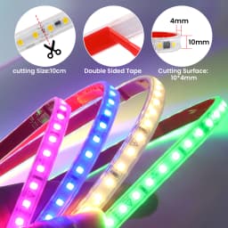 AC 220V 240V LED Strip 3000K 4000K 6000K 120Leds/M Flexible Ribbon Stripe IP65 Waterproof Self Adhesive Tape Strip Chain Light