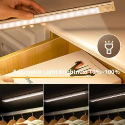 60cm Wireless LED Night Light Motion Sensor USB Rechargeable For Bedroom Kitchen Cabinet Lamp Remote Control Lighting