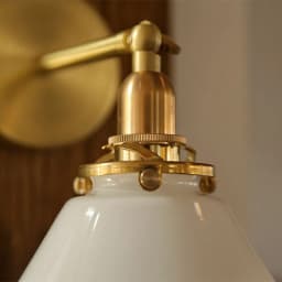 Retro Nordic Simple Bathroom Painting Glass Mirror Headlight Japanese Bed Yellow Bronze Wall Lamp