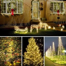 100 LED Solar Fairy Waterproof Copper Wire String Lights 8 Modes Christmas Party Garland Solar Lamp for Outdoor Garden Wedding