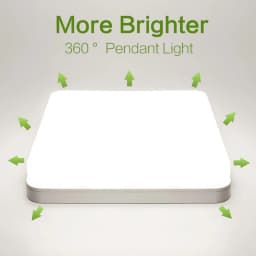 MARPOU Square LED Ceiling Lamp Bedroom Lighting Neutral White Cold White Warm White 48W 36W 24W 18W Led Ceiling Light Room