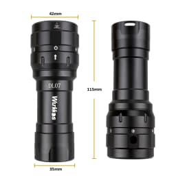 Wurkkos DL07 Diving Flashlight 5000K Multi-Color LED Rotary Switch Waterproof 26650 Battery + Single-Slot Charger