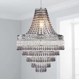 Blenheim 47cm Plastic Large Acrylic Chandelier Shade Easy Fit Pendant Droplets Lamp Shade no Bulb (Without Light Cord Kit)