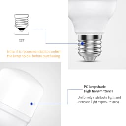 LED  LED Big Light Bulbs E27 20W 30W 40W 50W Screw Mouth Lights Saving Energy Lamp Interior Living Room Bedroom Office Lighting