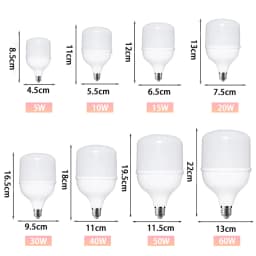 LED  LED Big Light Bulbs E27 20W 30W 40W 50W Screw Mouth Lights Saving Energy Lamp Interior Living Room Bedroom Office Lighting