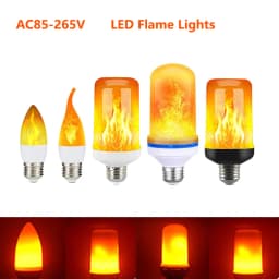 E27 LED Flame Lamp Flickering Fire Simulation Light Bulb E14 Dynamic Flame Effect Candle Light Creative Home Festival Decoration