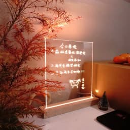 Rectangle Solid Beech Wooden LED Base for Resin Letter Lamp Acrylic Glass Resin Art Wood Light Display Base Led Stand Dropship