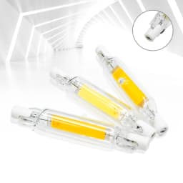 Super Bright LED R7s COB Glass Tube 5W 10W 20W 78mm 118mm J78 J118 Corn Light Bulb AC 220V 110V Home Replace Halogen Lamp