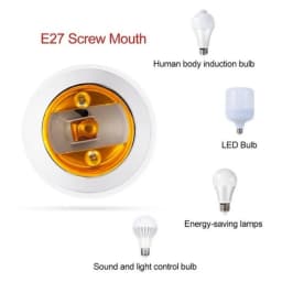 5Pcs E14 to E27 Base Screw Light Lamp Bulb Holder Adapter Lamp Holder Adaptor for Household Bulb Lamp Advanced Materials