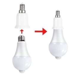 5Pcs E14 to E27 Base Screw Light Lamp Bulb Holder Adapter Lamp Holder Adaptor for Household Bulb Lamp Advanced Materials