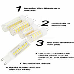 Mini G9 LED Bulbs Light Ceramic Lamp 220V 110V 7W 9W 12W 18W 20W 24W 2835 SMD Replace 100W Halogen Lamps Bright For Home Decor