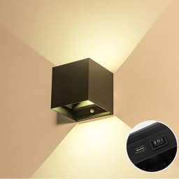 Litu LED Intelligent Motion Sensor Wall Lamp 6W With Battery Charging With USB Wall Light For Bedroom Night Lighting Corridor De