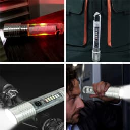 Portable Strong LED EDC Flashlight Mini Keychain Rechargeable Zoom Torch Long Range Outdoor Camping Lantern With Magnetic