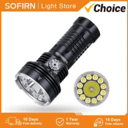Sofirn IF30 12000lm SFT40 LED Flashlight Powerful 32650 Battery Lanterna USB C Rechargeable Torch Outdoor Light IPX8 Waterproof