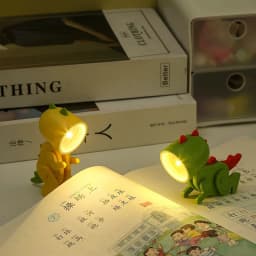 LED Night Lights Battery Magnetic Folding Nights Lamp Bedroom Bedside Table Ornaments Children's Toys Mini Dinosaur Night Light