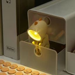 LED Night Lights Battery Magnetic Folding Nights Lamp Bedroom Bedside Table Ornaments Children's Toys Mini Dinosaur Night Light