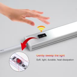 5W/6W/7W LED Under Cabinet Light Hand Sweep Switch PIR Motion Sensor Lamp Under Cabinet LED Lights for Kitchen LED Night Lights