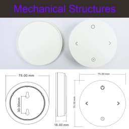 RF Mini Style LED Dimmer KIT Indoor Lighting 12V 24V 1CH Single Color LED Dimming Controller 2.4G Wireless Smart Remote Control