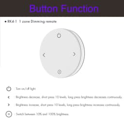 RF Mini Style LED Dimmer KIT Indoor Lighting 12V 24V 1CH Single Color LED Dimming Controller 2.4G Wireless Smart Remote Control