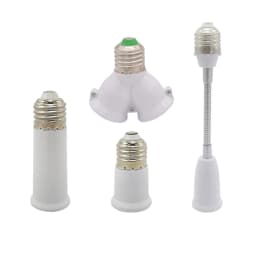 E27 Portable Lamp Socket Adapter Flame Retardant For LED Bulb 65mm 95mm Lamp Holder Extender Lamp Base Converter E27-E27