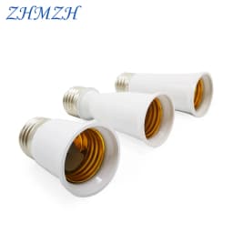 E27 Portable Lamp Socket Adapter Flame Retardant For LED Bulb 65mm 95mm Lamp Holder Extender Lamp Base Converter E27-E27