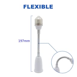 E27 Portable Lamp Socket Adapter Flame Retardant For LED Bulb 65mm 95mm Lamp Holder Extender Lamp Base Converter E27-E27