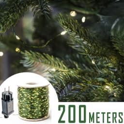 200M 2000LED Green Wire Fairy String Light Garland With Waterproof For Christmas Outdoor Wedding Garden Patio Room Decoration