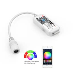 RGB RGBW WiFi Controller DC 12V 24V Wireless Smart Phone APP Dimming Control LED Colorful Strip Lights Timing Voice Music Dimmer