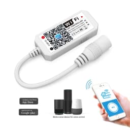 RGB RGBW WiFi Controller DC 12V 24V Wireless Smart Phone APP Dimming Control LED Colorful Strip Lights Timing Voice Music Dimmer