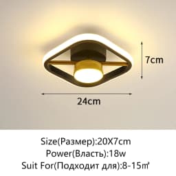 New Modern LED Ceiling Light Simple Balcony Crossing Light Home Corridor Porch Channel Ceiling Light Nordic Wind Cloakroom Light
