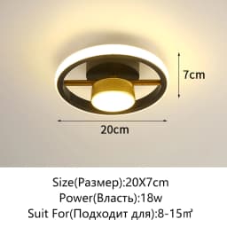 New Modern LED Ceiling Light Simple Balcony Crossing Light Home Corridor Porch Channel Ceiling Light Nordic Wind Cloakroom Light