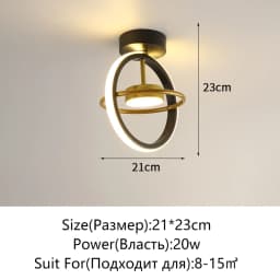 New Modern LED Ceiling Light Simple Balcony Crossing Light Home Corridor Porch Channel Ceiling Light Nordic Wind Cloakroom Light