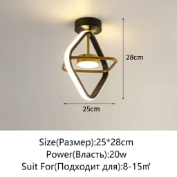 New Modern LED Ceiling Light Simple Balcony Crossing Light Home Corridor Porch Channel Ceiling Light Nordic Wind Cloakroom Light