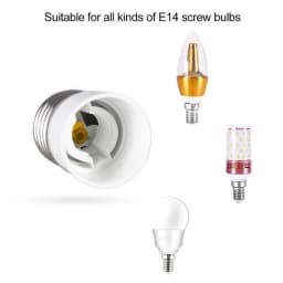 MunLii E27 to E14 Lamp Bulb Socket base Holder Converter 86~265V Light Adapter Conversion Fireproof home room Lighting Tools