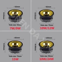 Dimmable COB Downlight Spotlight AC85-265V Anti-Glare Deep Embedded LED Ceiling Lamp Chandelier Interior Lighting Bulb