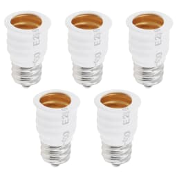5pcs E12 to E14 Light Socket Adapter Converter LED Light Holder Lamp Bulb Adapter Sockets Changer Lighting Accessories