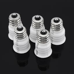 5pcs E12 to E14 Light Socket Adapter Converter LED Light Holder Lamp Bulb Adapter Sockets Changer Lighting Accessories