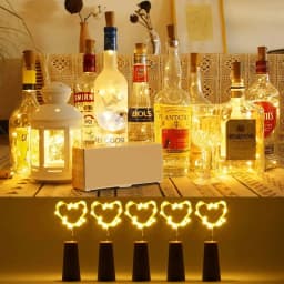 5pcs Bar LED Wine Bottle Cork String Fairy Lights Holiday Decoration Garland Fairy Lights Christmas Copper Wire String Lights