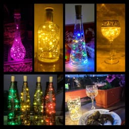 5pcs Bar LED Wine Bottle Cork String Fairy Lights Holiday Decoration Garland Fairy Lights Christmas Copper Wire String Lights