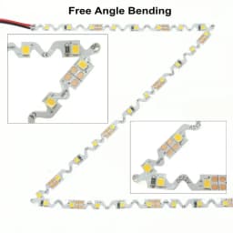 12V S Shape LED Strip Light Tape 2835 60LED/m 120LED/m Flexible LED Light Strip Lamp Warm White Light Bending Channel Letter