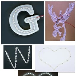 12V S Shape LED Strip Light Tape 2835 60LED/m 120LED/m Flexible LED Light Strip Lamp Warm White Light Bending Channel Letter