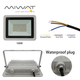 White LED Flood Light 100W 50W 30W 20W 10W AC 220V Outdoor Waterproof Reflector Spotlight Street Light Wall Lamp Garden Lighting