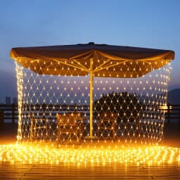 Solar or EU Plug Net Light Mesh Fairy Lights Waterproof Garland With 8 Modes Timer Christmas Decorations For Home 3M*2M Holiday