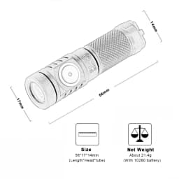 EDC LED Outdoor Flashlight USB C Rechargeable Lamp Camping Lantern Keychain 10280/10750 Li-ion Battery High Power Torch Frog 985