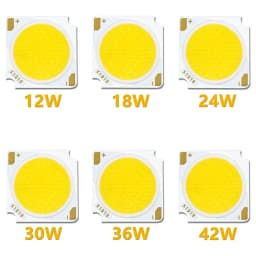 LED Bridgelux Chip 12W 18W 24W 30W 36W 42W DC36-39V LED COB Light Emitting Diode 19 * 19mm RA97 LED Track Light Source
