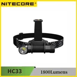 NITECORE HC33 High performance L-shaped Headlamp XHP35 HD LED 1800Lumens Headlight For Night Wroking Runging