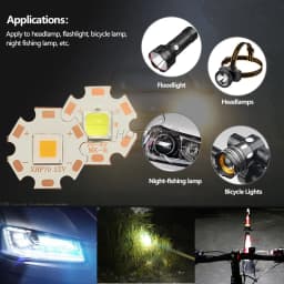 Original XHP70.3 Third Generation 6V 12V 45W HI HD Cold Warm Neutral White SMD 7070 With DTP Copper MCPCB DIY Flashlight