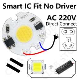 1-100pcs 3W 5W 7W LED COB Chip 220V LED Matrix Smart IC Driver Lamp LED Beads Light Source for LED Diode Spotlight Bulb Module